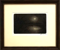 Luboš Malina - Měsíc nad vodou - grafika